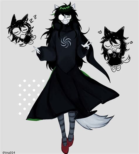 jade harley (homestuck) drawn by iina934 | Danbooru