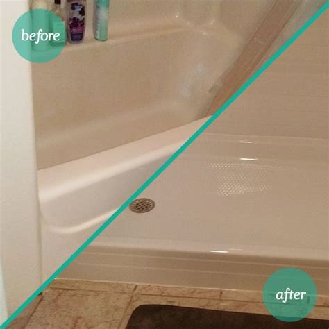 The newly converted Bath Fitter shower is a little easier to step into ...