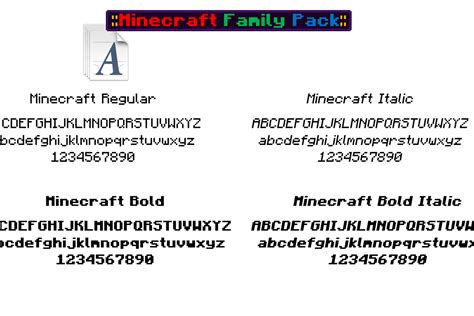 Minecraft Font | JDGraphics | FontSpace