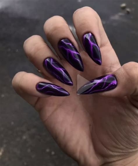Pin by Anastasia on Маникюр | Violet nails, Stylish nails, Long nails