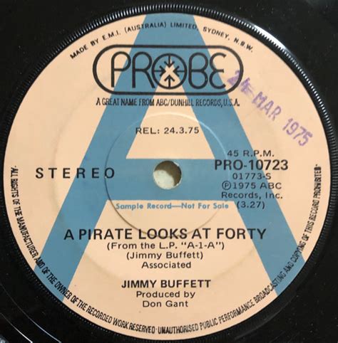 Jimmy Buffett – A Pirate Looks At Forty (1975, Vinyl) - Discogs