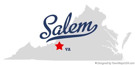 Map of Salem, VA, Virginia