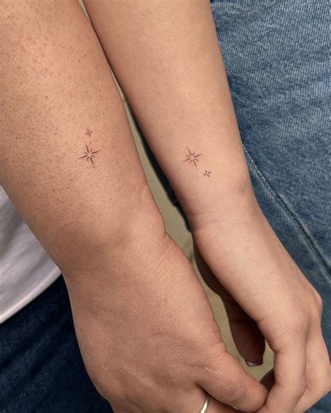 minimalist star tattoo 4
