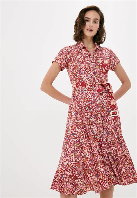 Платье Polo Ralph Lauren, цвет: красный, PO006EWFNHN1 — купить в ...