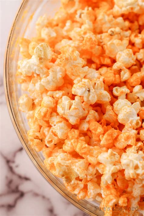 Homemade Cheddar Cheese Popcorn Recipe - Num's the Word