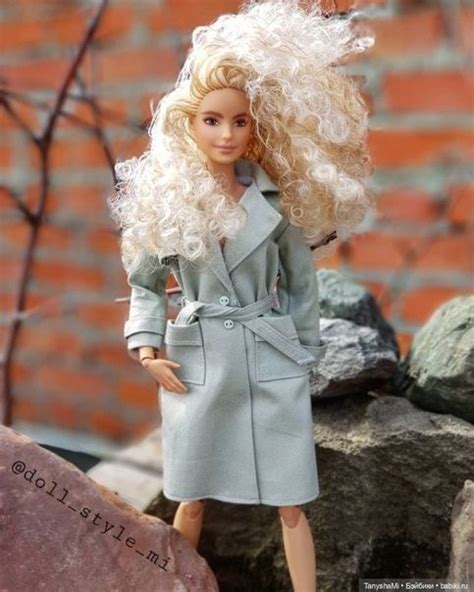 Barbie Doll in Blue Coat and Matching Shoes