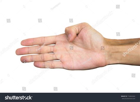 Right Palm Hand Isolated On White Stock Photo 716854342 | Shutterstock