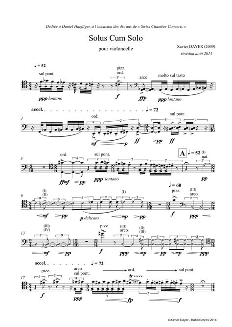 Solus cum solo - BabelScores | Instrumental Music