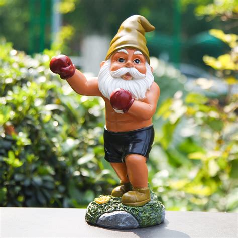 Amazon.com : Mrsivrop Naughty Garden Gnomes Outdoor Statues 11inch