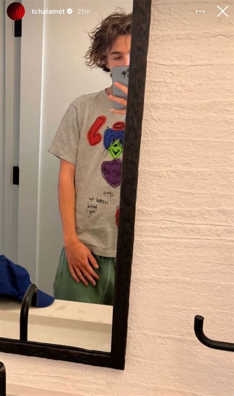 Timothee Chalamet goes casual for rare selfie