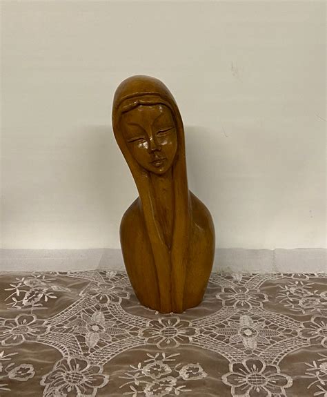 Monkey Pod Madonna Wood Carving Made in the Philippines - Etsy