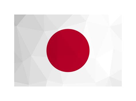 vector isolated illustration national japanese flag  white