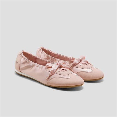 Round-Toe Satin Sneakerina (Yanka), PEACH BLUSH, EU40.5 | VIVAIA