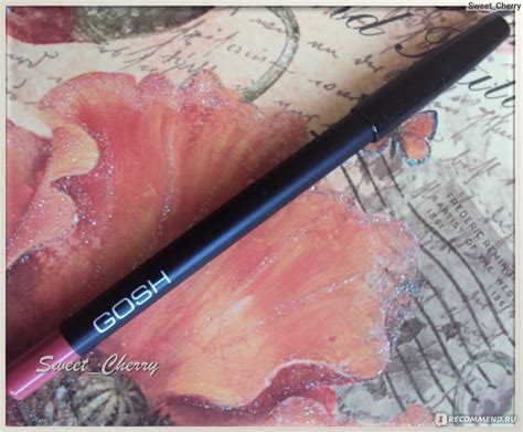 Карандаш для губ Gosh Velvet Touch Lipliner - «Плохое качество, а также ...