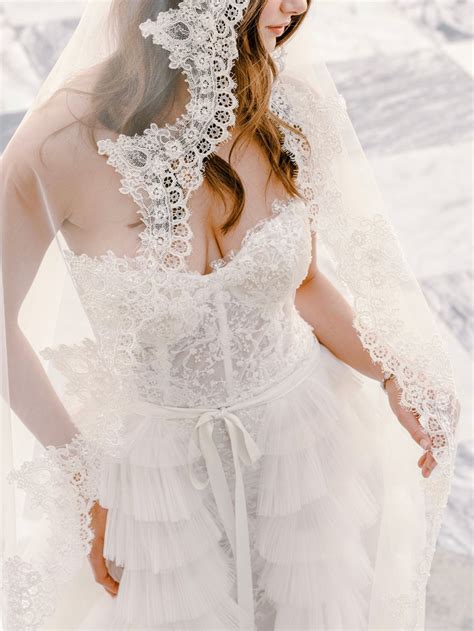 Veil Cathedral Wedding Veil Lace Cathedral Bridal Veil VALENTINA | EDEN