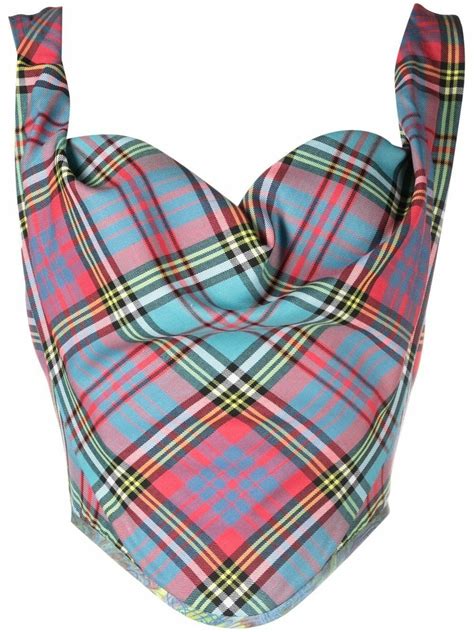 VIVIENNE WESTWOOD - Tartan Corset Top Vivienne Westwood
