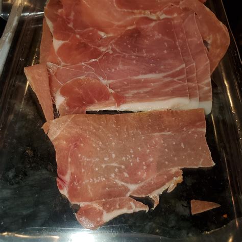 Is this edible? White spots on prosciutto (1 week after BB) : r/Whatisthis