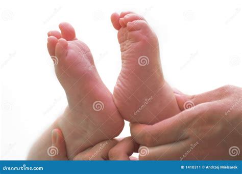 Children s feet stock image. Image of babe, foot, feet - 1410311