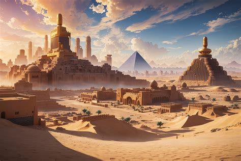 Desert City Landscape Background Graphic by Forhadx5 · Creative Fabrica