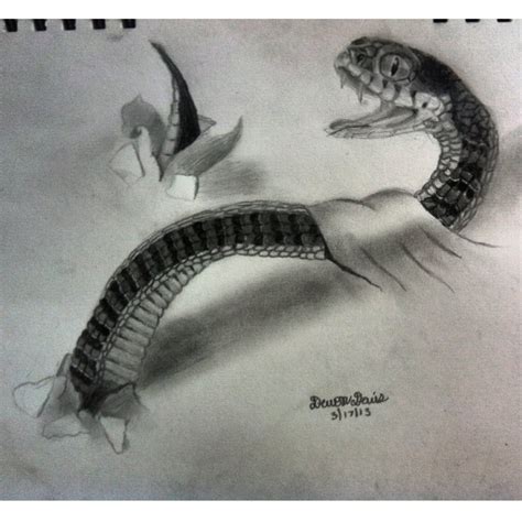 Snake Pencil Sketch at PaintingValley.com | Explore collection of Snake Pencil Sketch