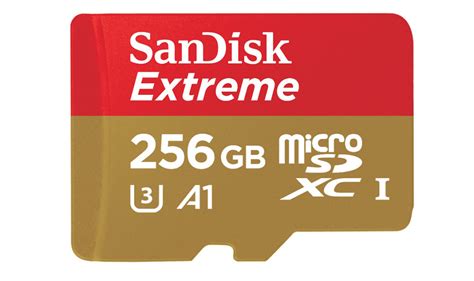 SanDisk Introduces Even Faster 256GB Extreme A1 Rated MicroSD Card