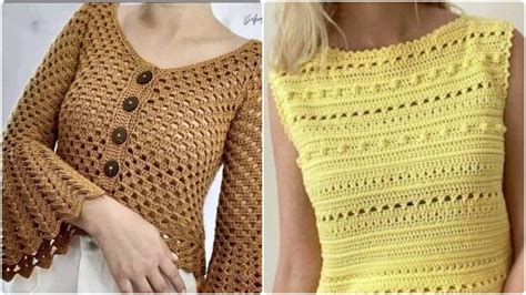 Blusas De Crochê Modernas Passo A Passo - Blusas de crochê elegantes com passo a passo detalhado!