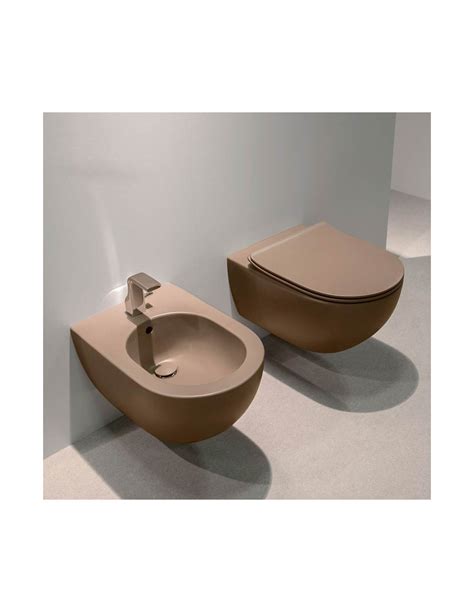 Flaminia Sanitari Sospesi App - Fango | Quaranta Ceramiche