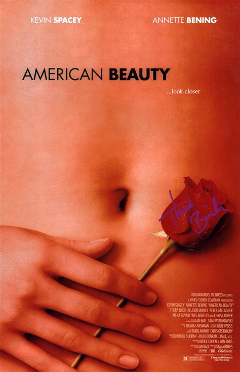 Thora Birch American Beauty 11X17 Signed Photo Poster JSA Certified Au