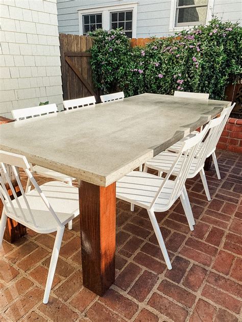 DIY Concrete Dining Table - Bri Venzke