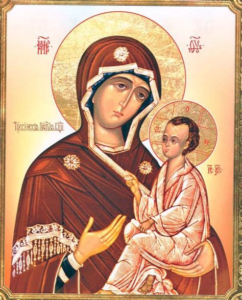 Icon of Mother of God Tikhvinskaya | Red Zambala