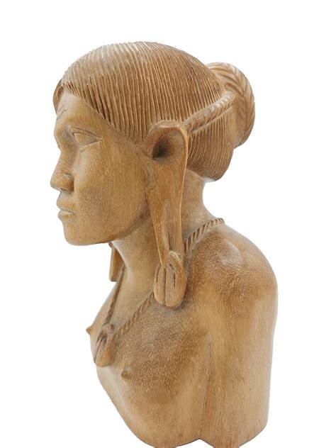 wood carvings igorot  tall igorot carved wood anthropomorphic