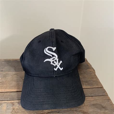 Vintage White Sox Hat Adjustable Backstrap One Size... - Depop