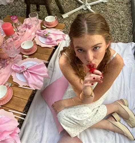 Ashley Michelle Suarez | backyard tea party | Instagram