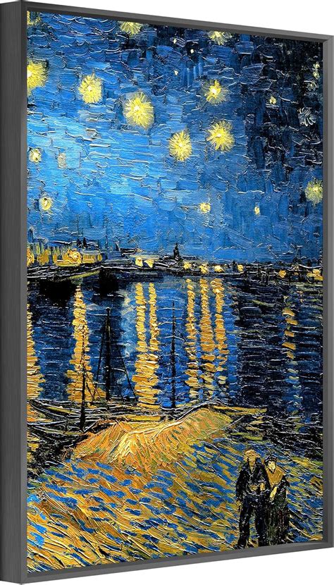 AABERIC Canvas Wall Art Famous Oil Paintings, Water Lilies Claude Monet