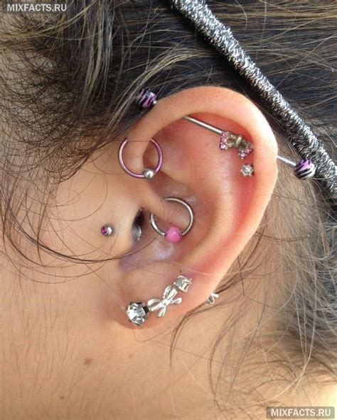 Пирсинг уха – виды проколов, особенности ухода, фото | Pretty ear ...