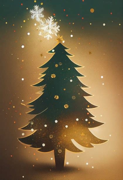 Free Christmas Tree Background Image