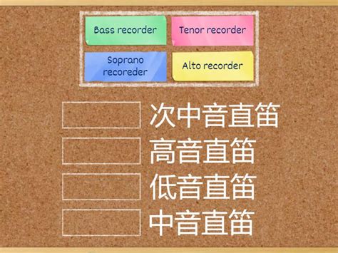 The types of recorders - Match up