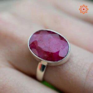 Handmade ruby ring | Manik ring - Shraddha Shree Gems