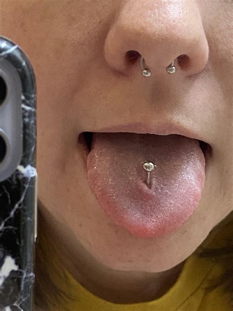 Ring Around Tongue Piercing