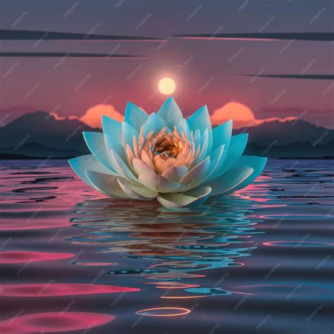 Premium Photo | Lotus flower on water