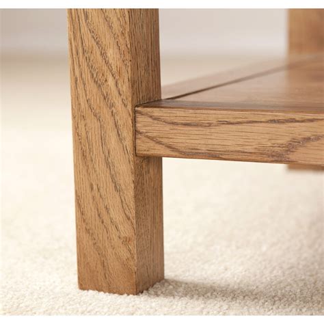 Savoy Rustic Solid Oak Coffee Table - Made with Oak