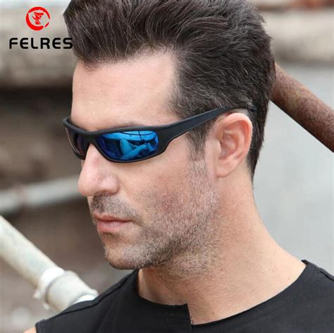 mens sunglasses  sports fashion black orange uv  mens sunglasses