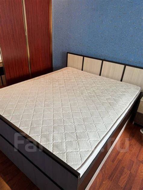 Кровать двуспальная с матрасом 1600x2000, дсп, 1 600,0 см, 40,0 см, 2 ...