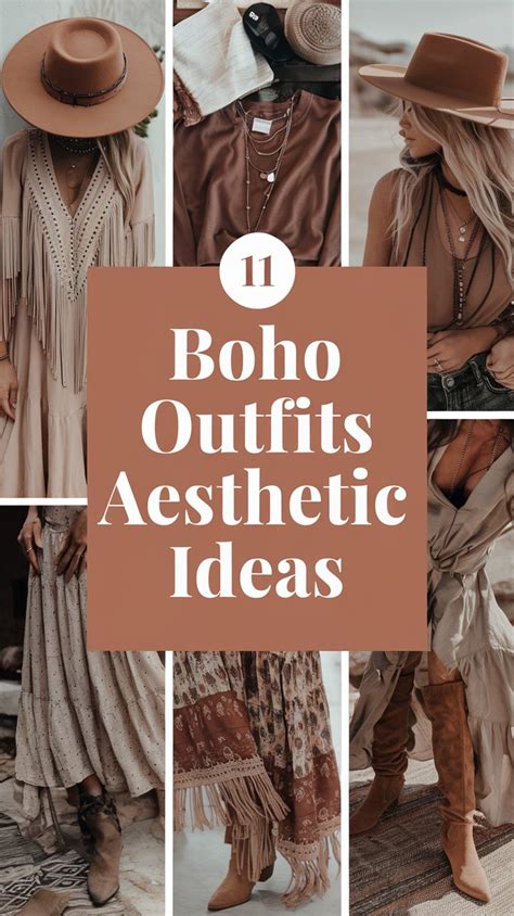 boho outfits aesthetic ideas    spirited wardrobe