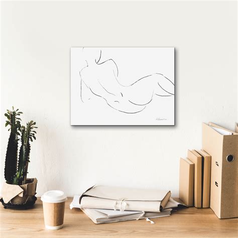 Epic Graffiti 'Nude Sketch 3' by Albena Hristova Canvas Wall Art | Wayfair