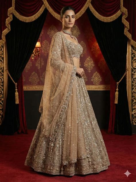 eternal champagne bridal lehenga saluja instyle mom