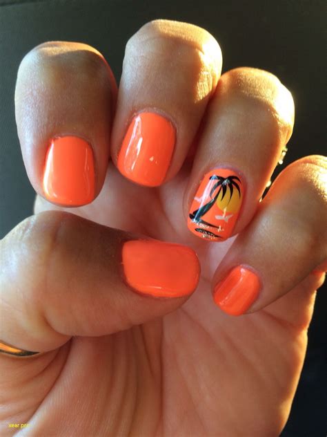 10+ Summer Orange Nail Designs | The FSHN