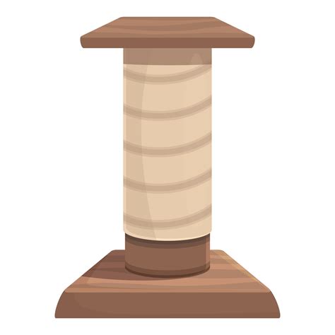 Scratch tower icon cartoon vector. Cat post 21449248 Vector Art at Vecteezy