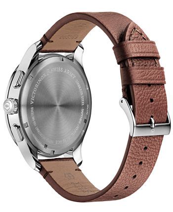 Victorinox Swiss Army Men's Swiss Chronograph Alliance Brown Leather ...