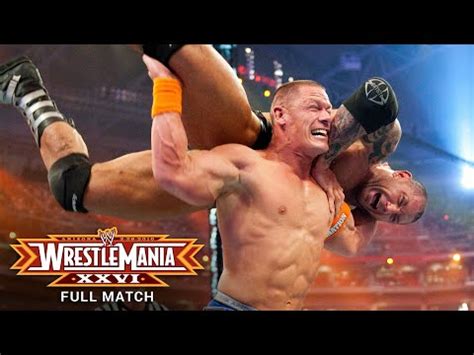 FULL MATCH - Batista vs. John Cena – WWE Title Match: WrestleMania XXVI ...